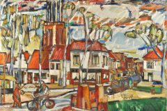 Fredy Fehr, Amersfoort, Öl auf Leinwand, 72 x 98 cm