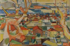 Fredy Fehr, Sanary im Sommer, Öl auf Leinwand, 100 x 84 cm