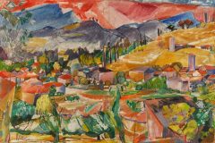 Fredy Fehr, Coldrerio III (Tessin), Öl auf Leinwand, x cm