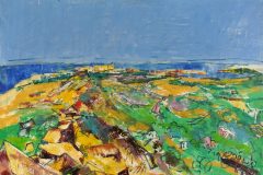 Fredy Fehr, Ruinen bei Belvedere, Öl auf Leinwand, 81 x 115 cm