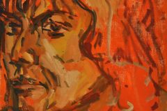 Fredy Fehr, Erika, Öl auf Leinwand, 58 x 48 cm