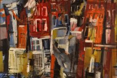 Fredy Fehr, Amsterdam abstrakt, Öl auf Leinwand, 115 x 150 cm