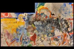 Fredy Fehr, Tryptichon, Öl auf Leinwand, x cm